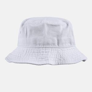 White Cotton Bucket Hat NOWT